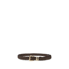 Brunello Cucinelli Brown Calf Leather Bos Taurus Regular Belt