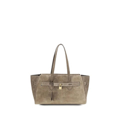 Brunello Cucinelli Brown Calf Leather Bos Taurus Shoulder Bag