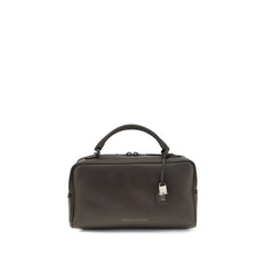 Brunello Cucinelli Brown Calf Leather Bos Taurus Shoulder Bag