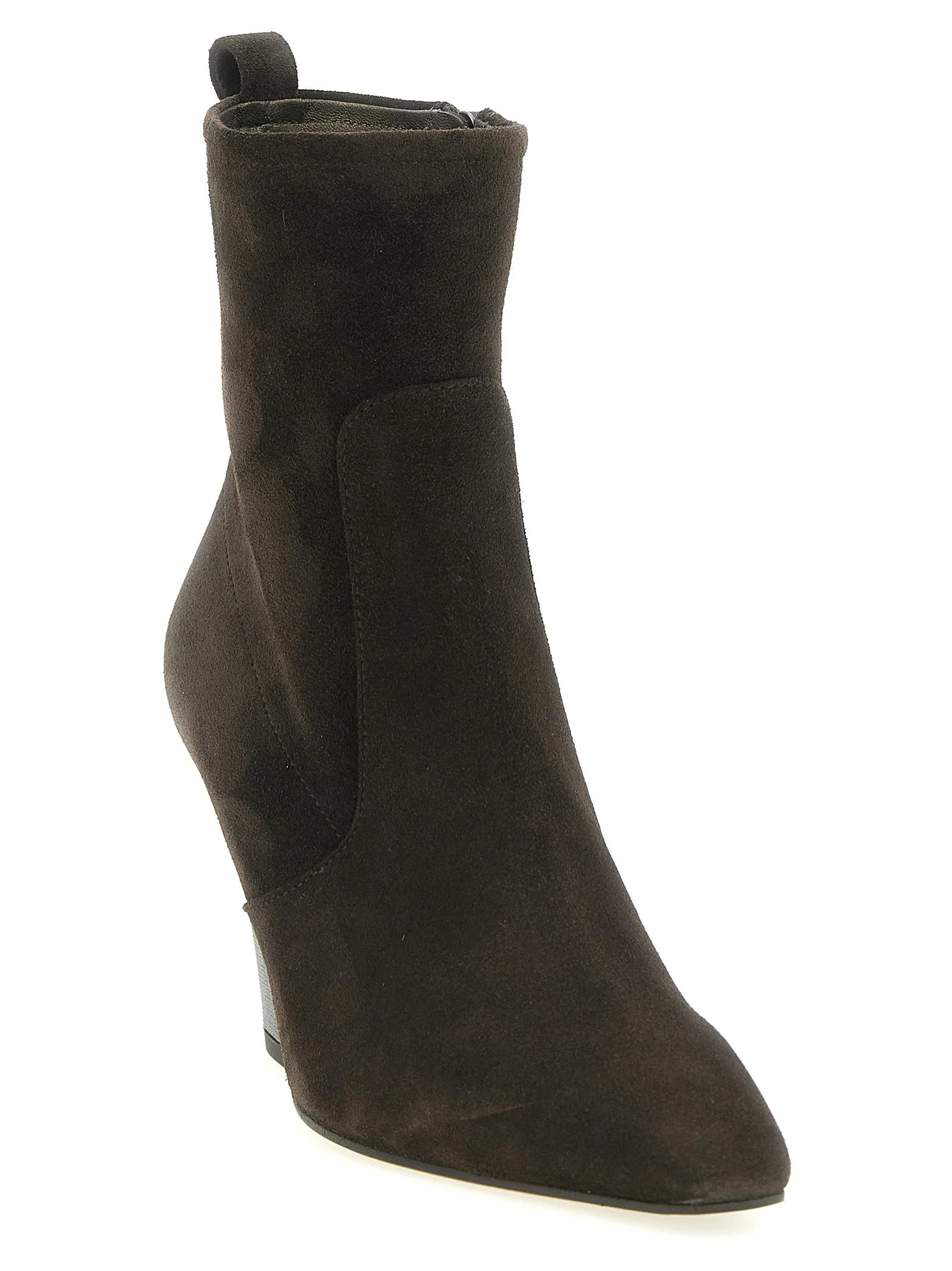 Brunello Cucinelli Brown Calfskin Ankle Boots