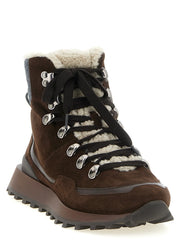 Brunello Cucinelli Brown Calfskin Ankle Boots
