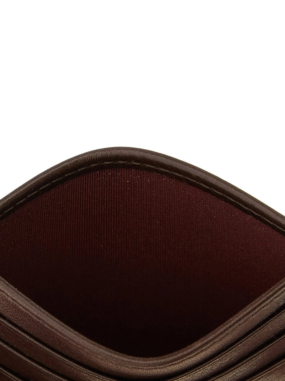 Brunello Cucinelli Cardholder maro din piele de vitel