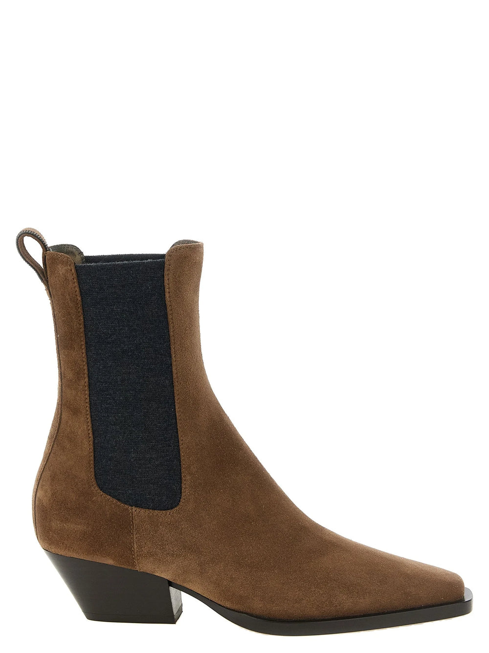 Brunello Cucinelli Brown Calfskin Chelsea Boots - EU37/US7