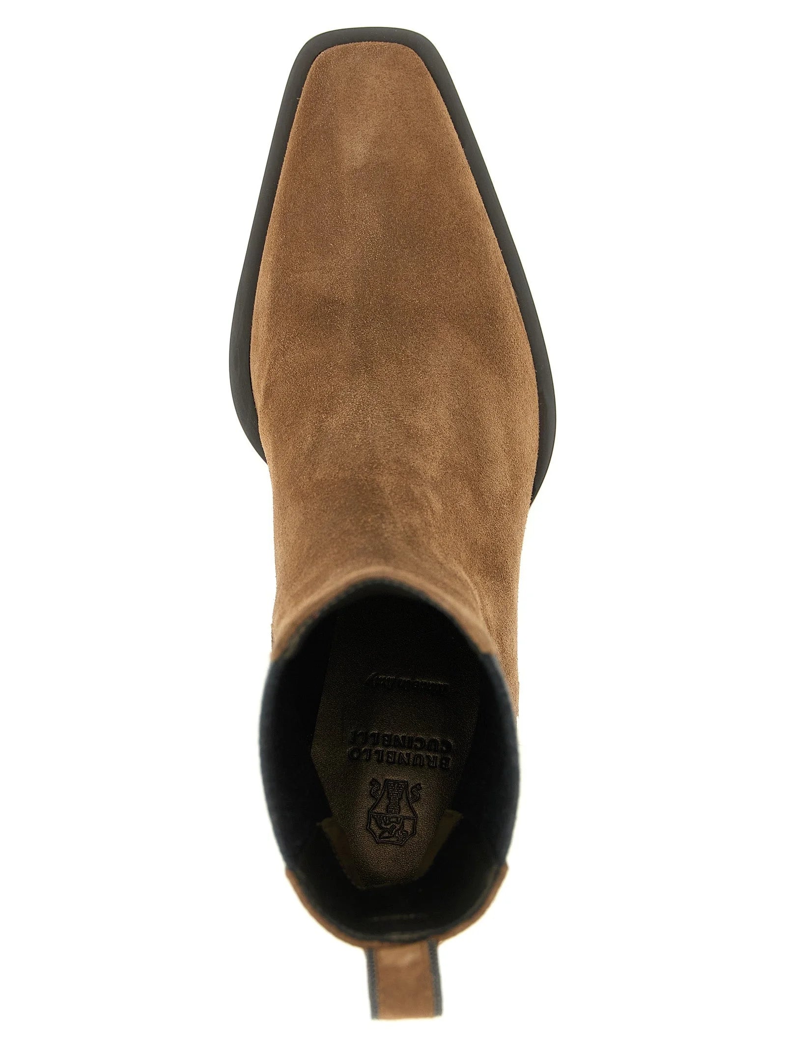 Brunello Cucinelli Brown Calfskin Chelsea Boots - EU37/US7