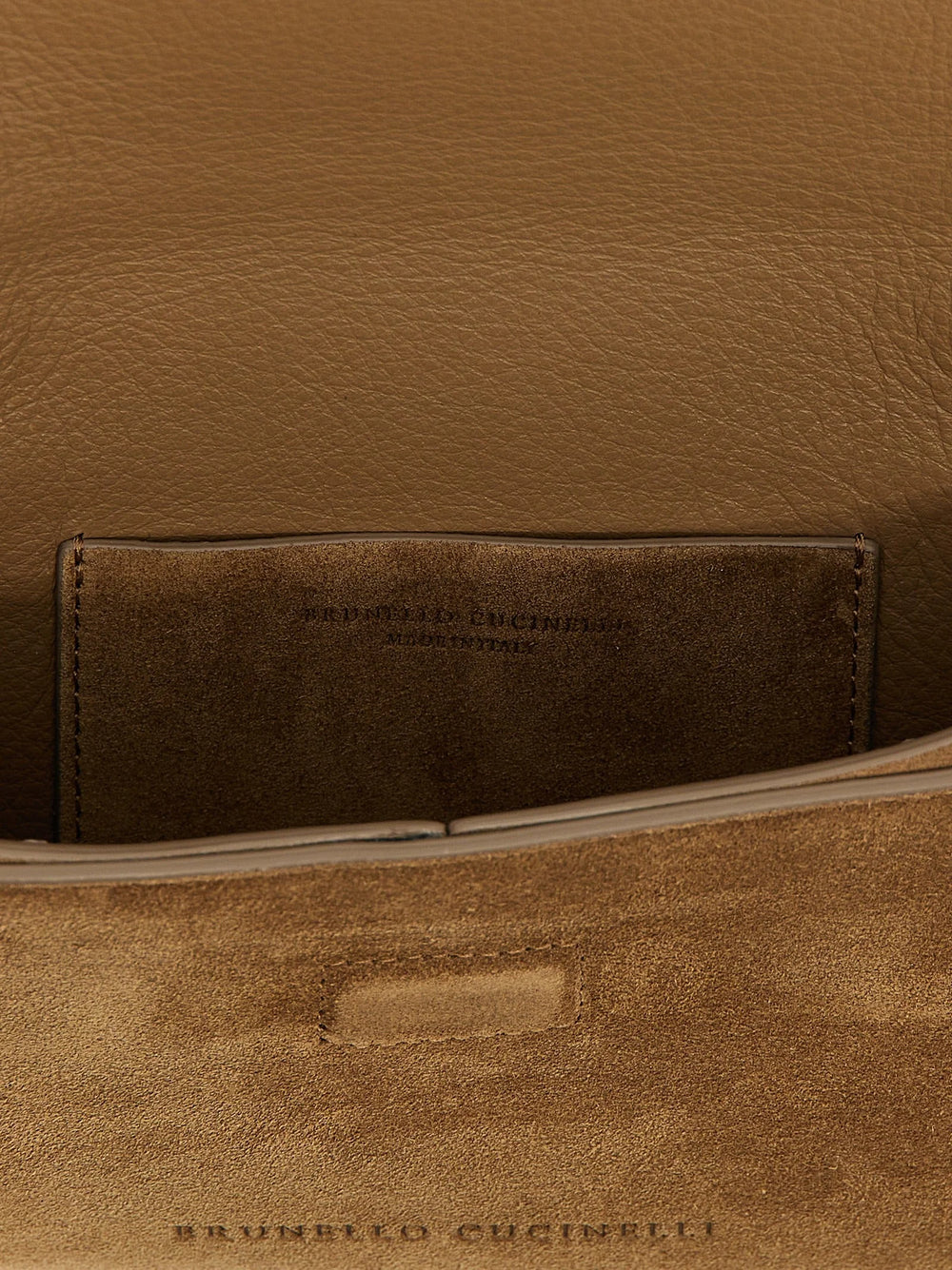 Brunello Cucinelli Brown Calfskin Clutch Bag