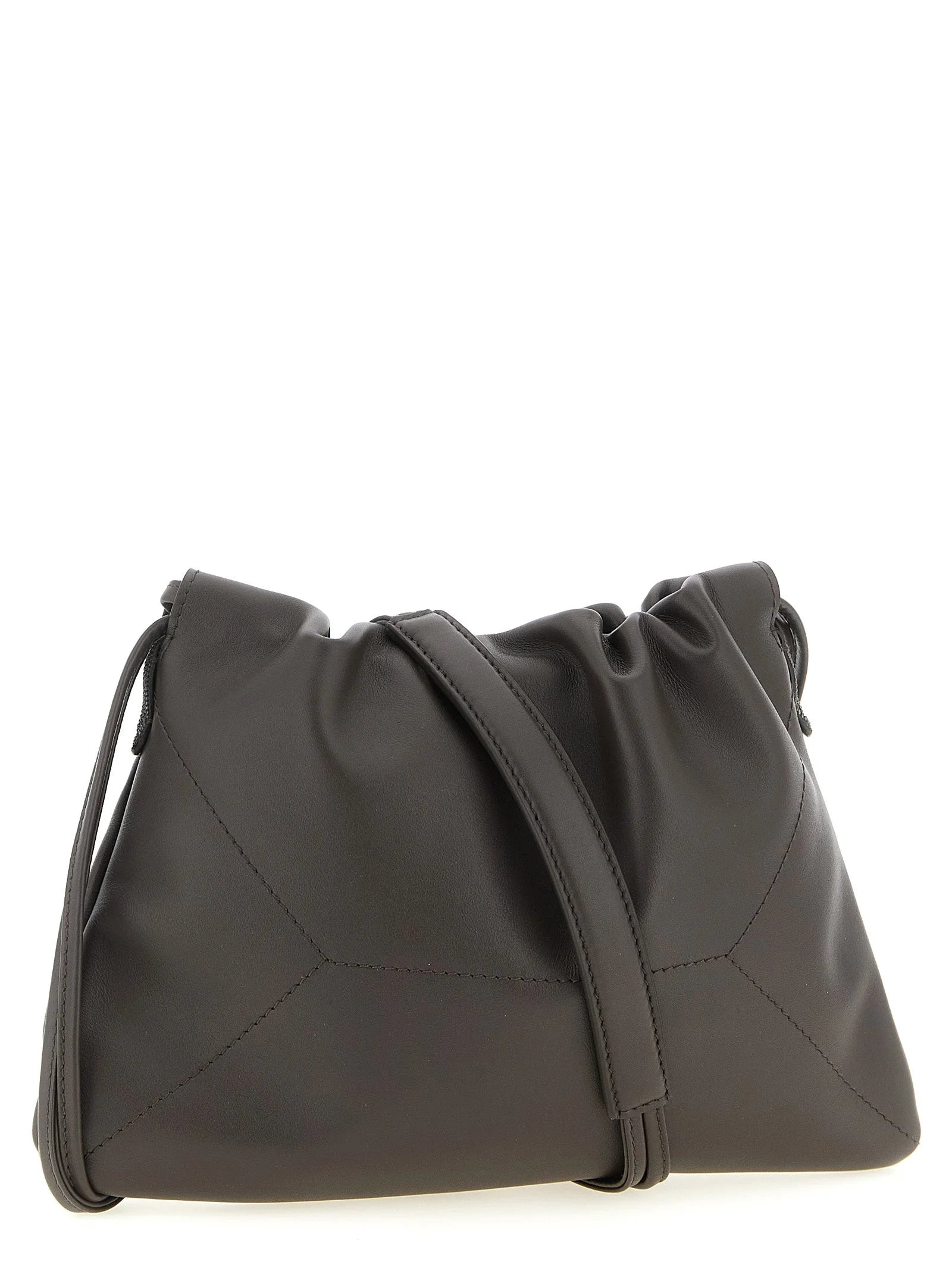 Brunello Cucinelli Brown Calfskin Clutch Bag