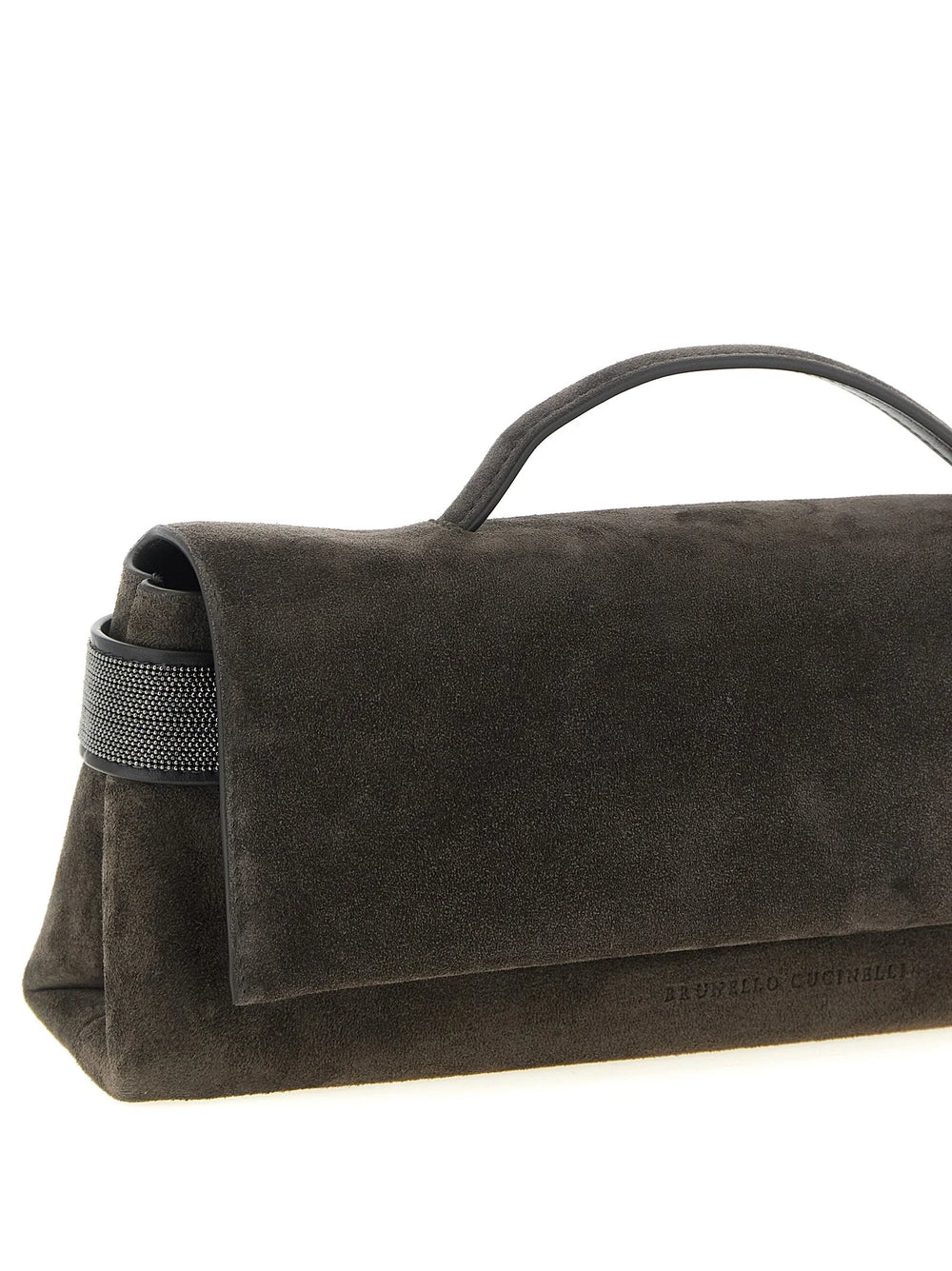 Brunello Cucinelli Brown Calfskin Clutch Bag