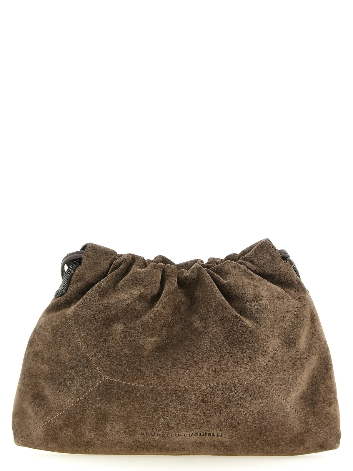 Brunello Cucinelli Braune Kalbsleder-Clutch