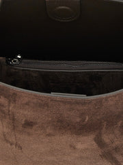 Sac à main en veau marron Brunello Cucinelli