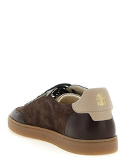 Brunello Cucinelli Brown Calfskin Low Top Sneakers - EU44/US11