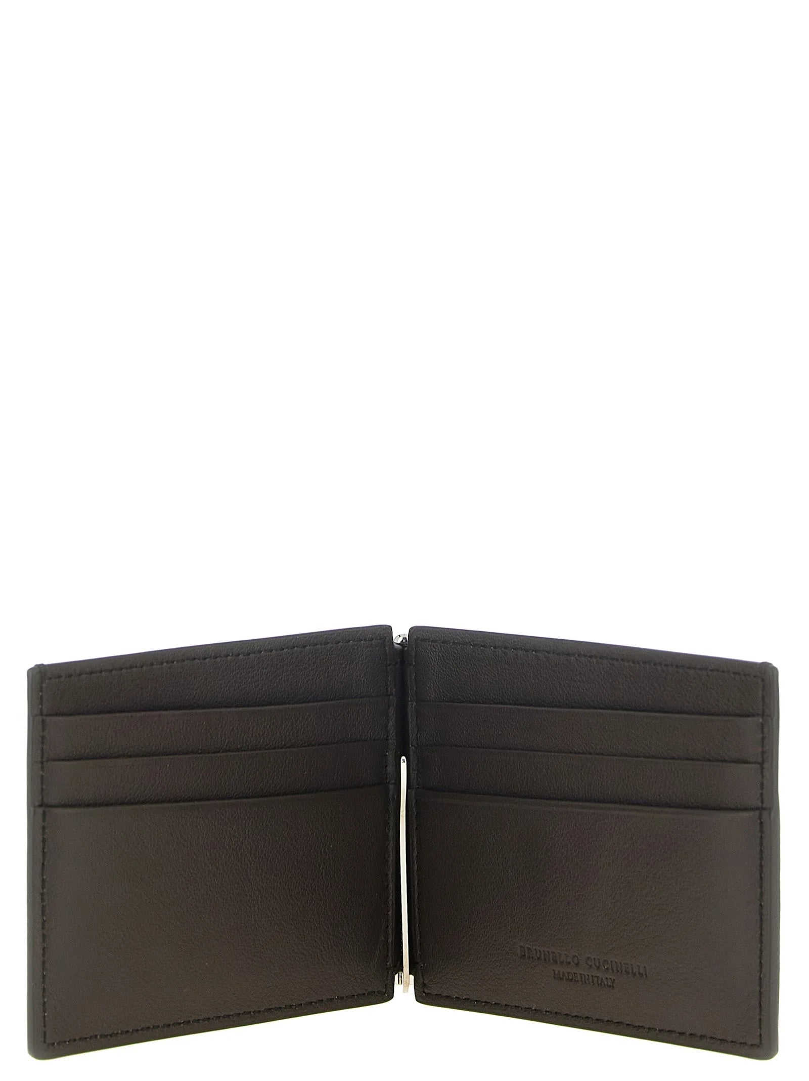Brunello Cucinelli Brown Calfskin Money Clip