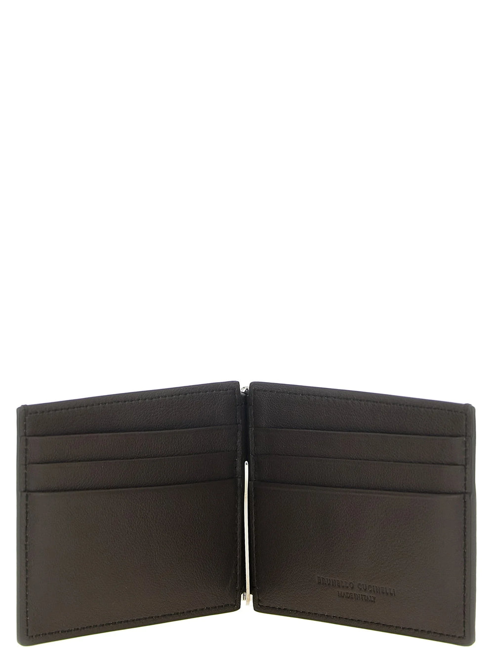 Brunello Cucinelli Brown Calfskin Money Clip
