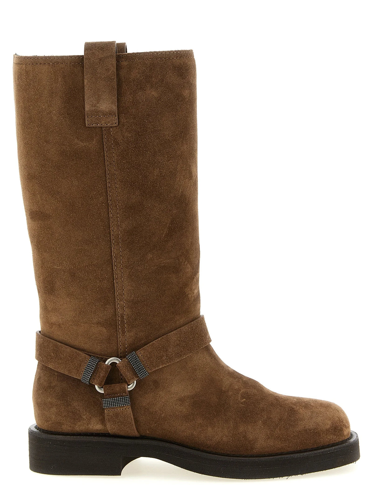 Brunello Cucinelli Brown Calfskin Over The Knee
