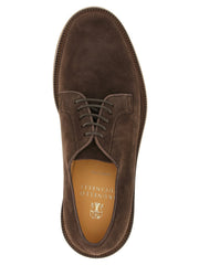 Brunello Cucinelli Brown Calfskin Oxfords And Derbies