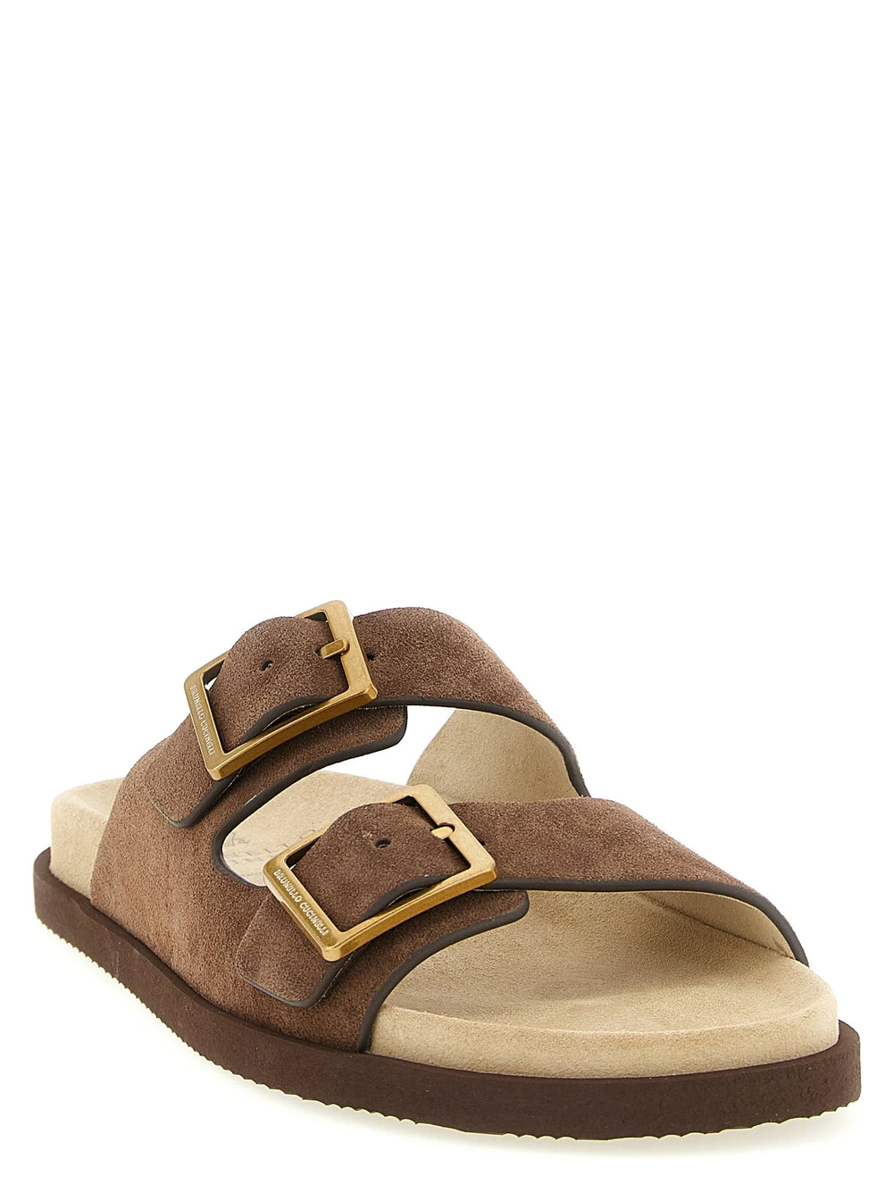 Brunello Cucinelli Brown Calfskin Slides - EU 40 | US 7