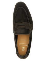 Brunello Cucinelli Brown Calfskin Slip-On Loafers