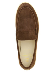 Brunello Cucinelli Brown Calfskin Slip-On Loafers - EU44/US11