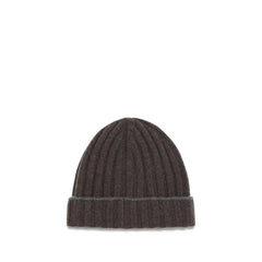 Brunello Cucinelli Brown Cashmere Beanie