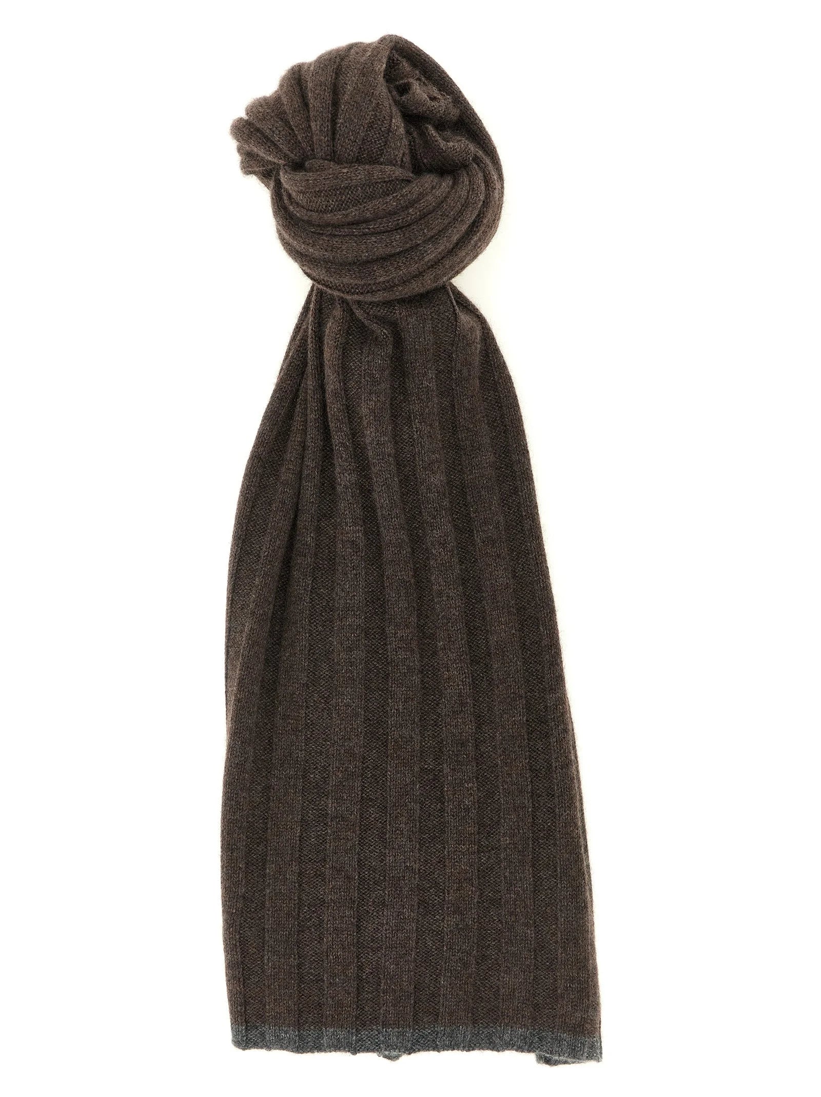 Brunello Cucinelli Sciarpa in Cashmere Marrone