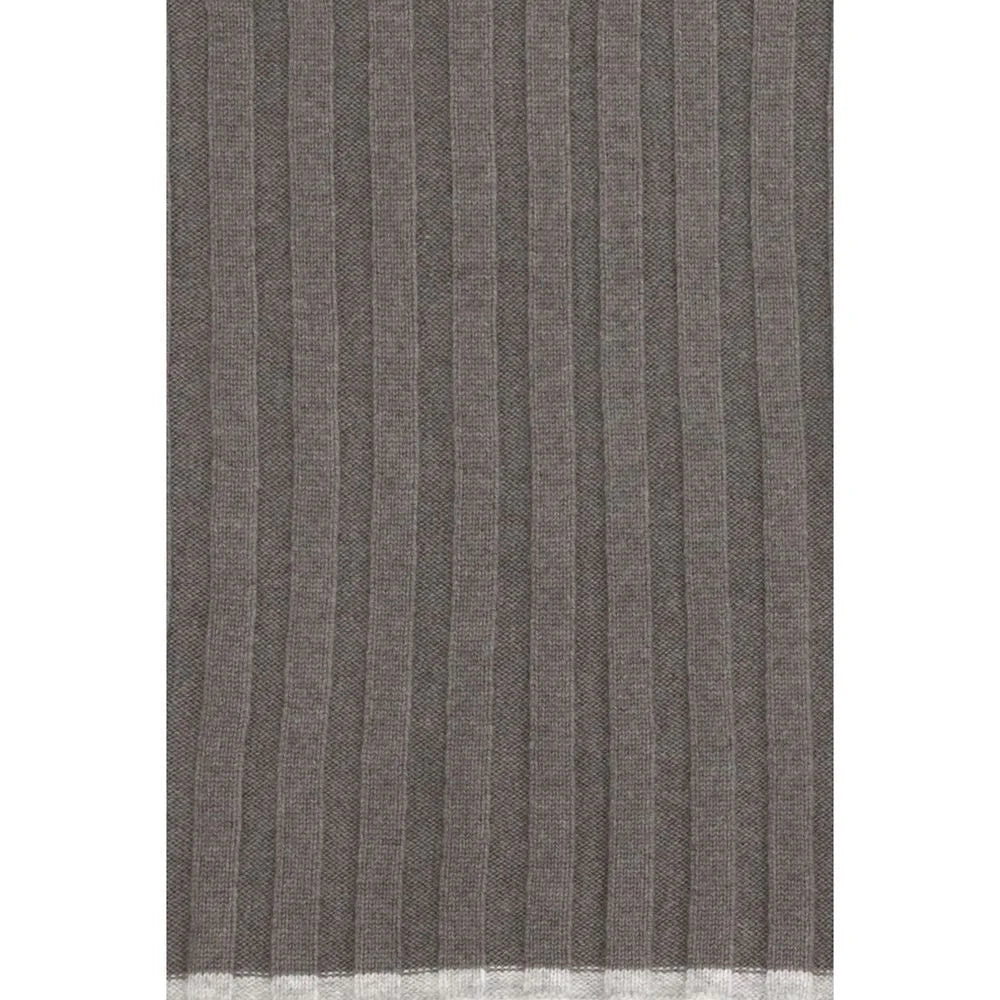 Brunello Cucinelli Brown Cashmere Scarf