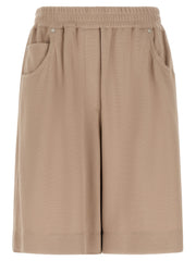 Brunello Cucinelli Brown Cotton Bermuda Shorts