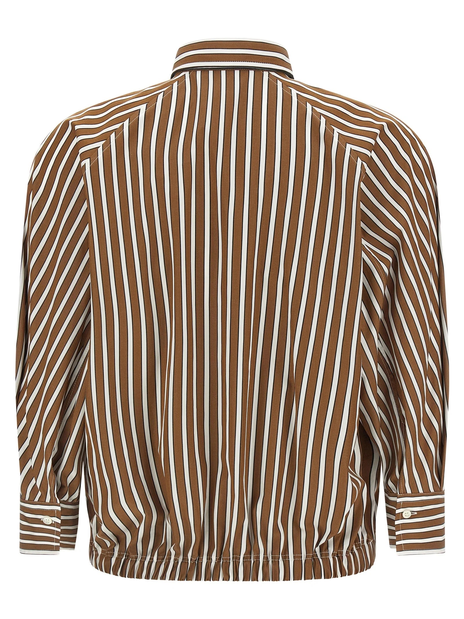 Brunello Cucinelli Brown Cotton Blouse