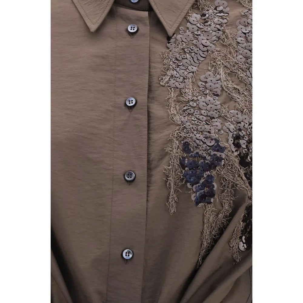 Brunello Cucinelli Brown Cotton Casual Dress - M