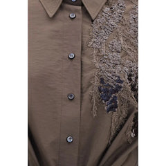 Brunello Cucinelli Brown Cotton Casual Dress - M