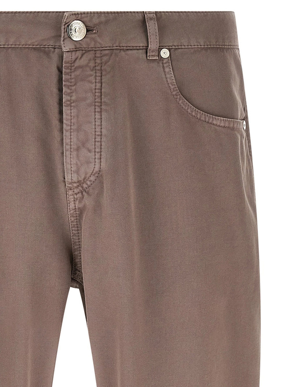 Brunello Cucinelli Brown Cotton Casual Pants