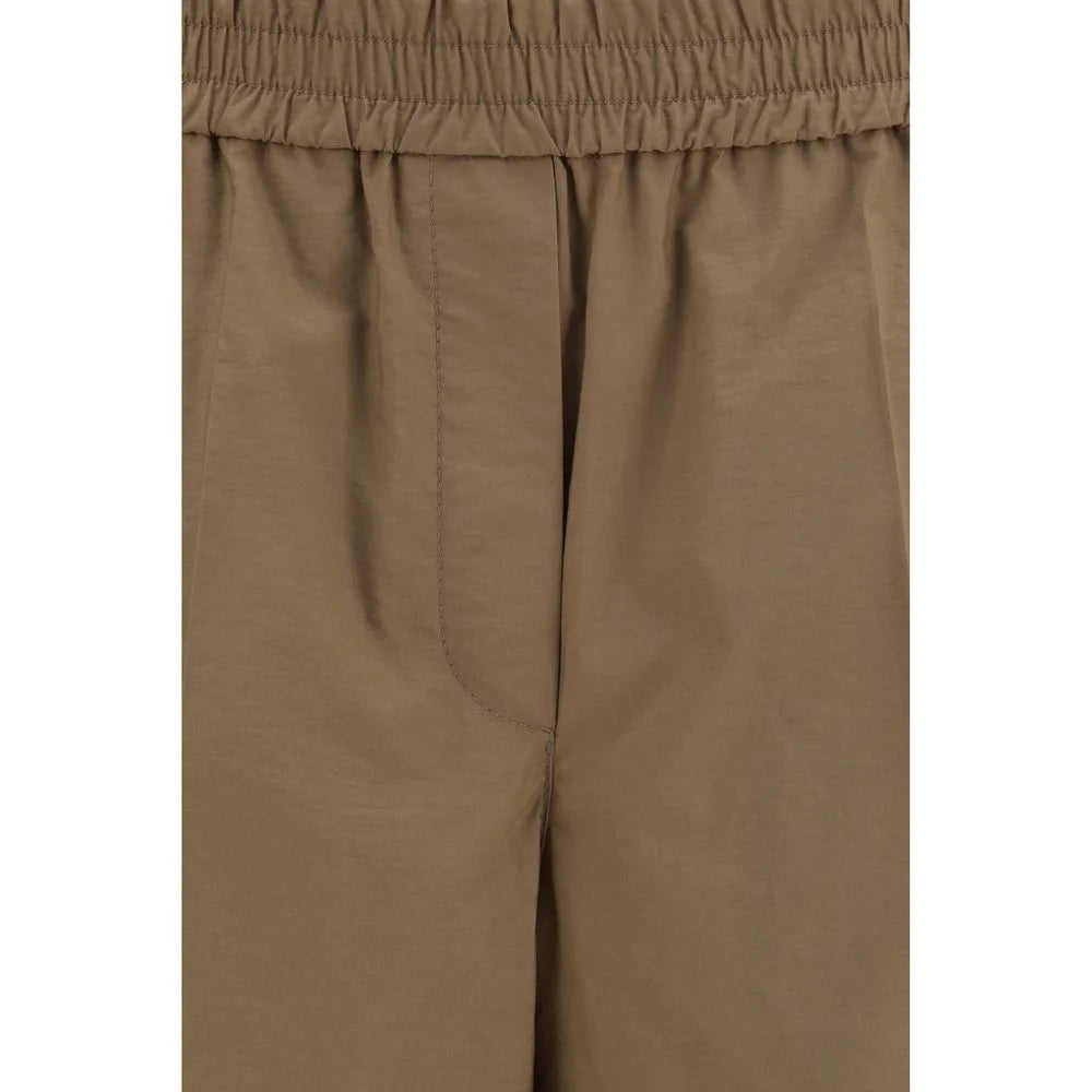 Brunello Cucinelli Brown Cotton Casual Pants