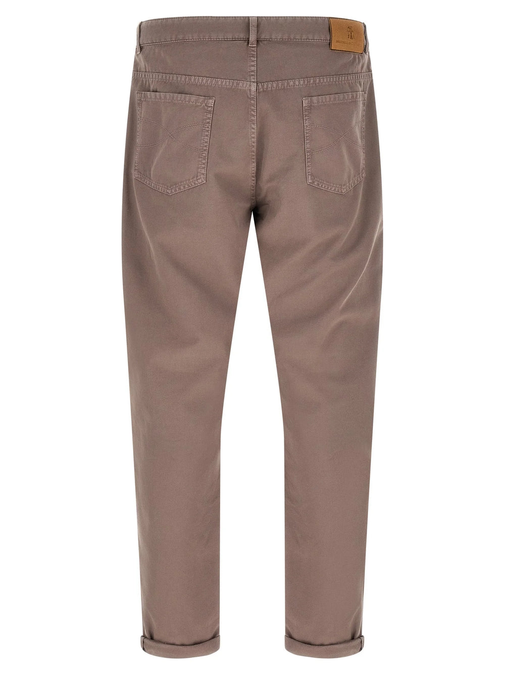 Brunello Cucinelli Brown Cotton Casual Pants