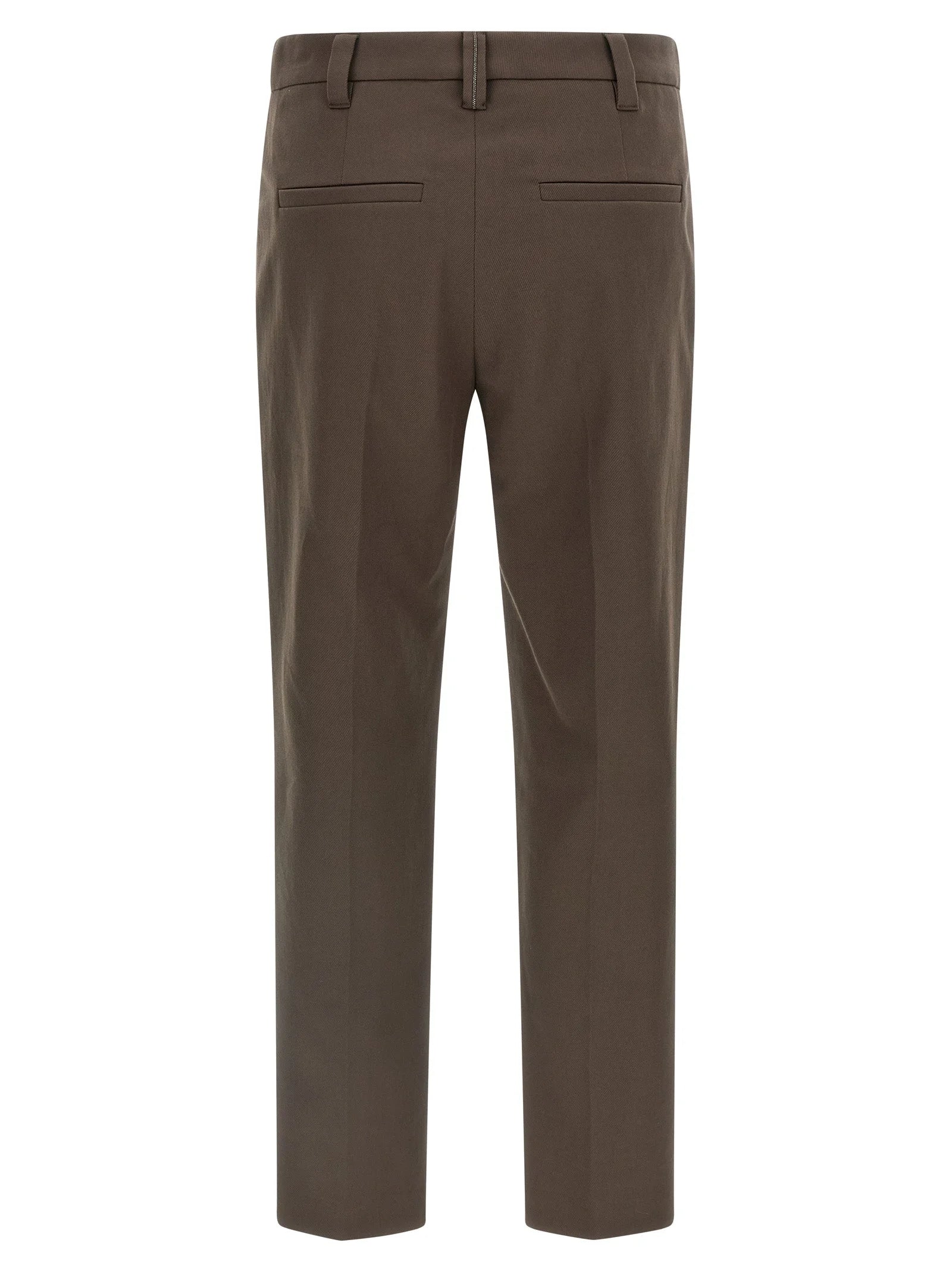 Brunello Cucinelli Brown Cotton Casual Pants - IT40