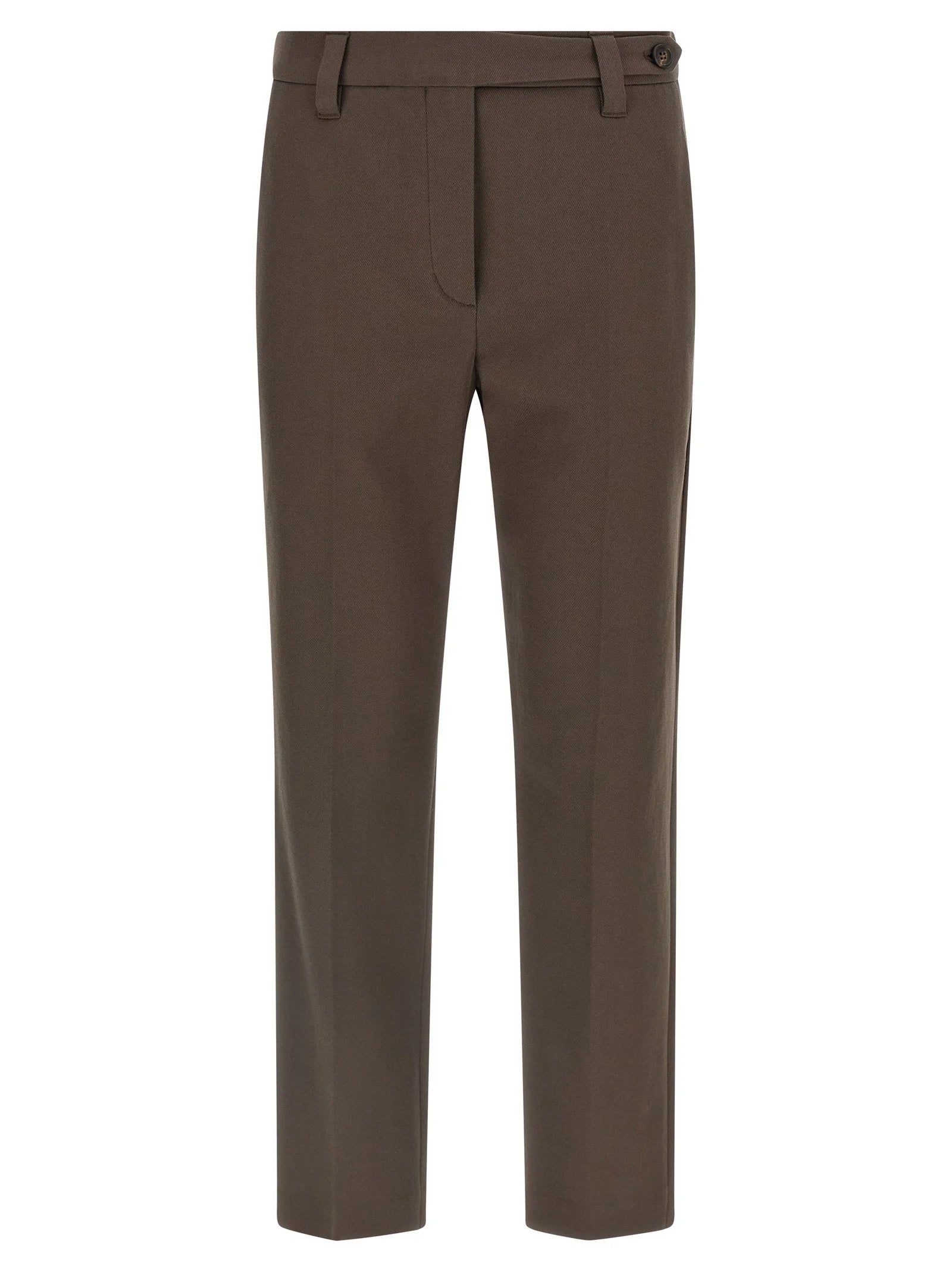 Brunello Cucinelli Brown Cotton Casual Pants - IT40