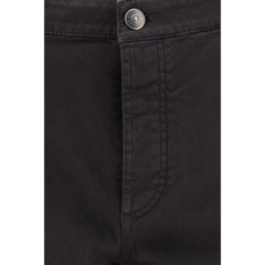 Brunello Cucinelli Brown Cotton Cropped Jeans