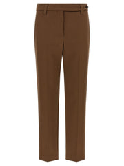 Brunello Cucinelli Brown Cotton Cropped Pants