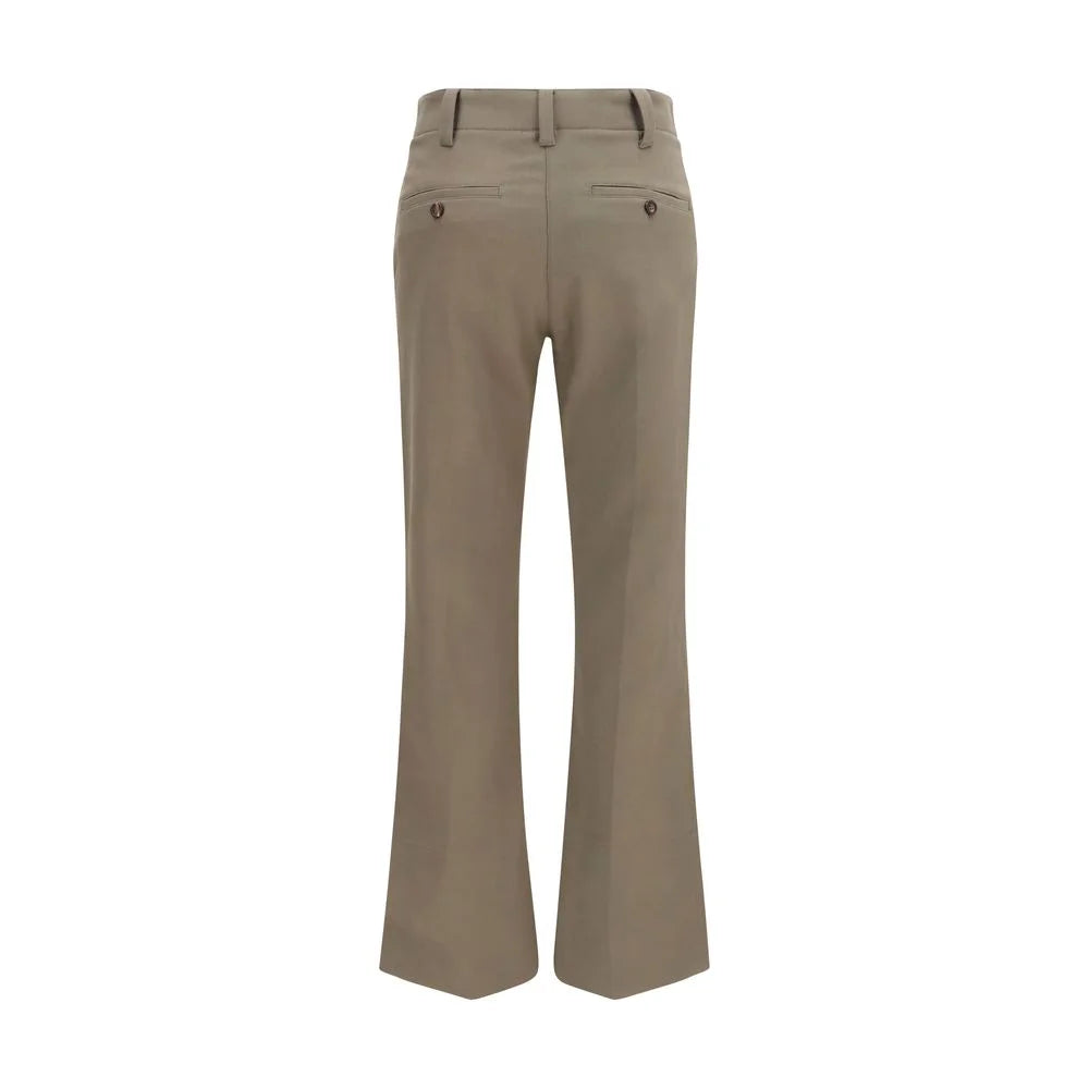 Brunello Cucinelli Brown Cotton Flared Pants - IT46|XL