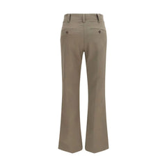 Brunello Cucinelli Brown Cotton Flared Pants - IT46|XL