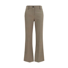 Brunello Cucinelli Brown Cotton Flared Pants - IT46|XL