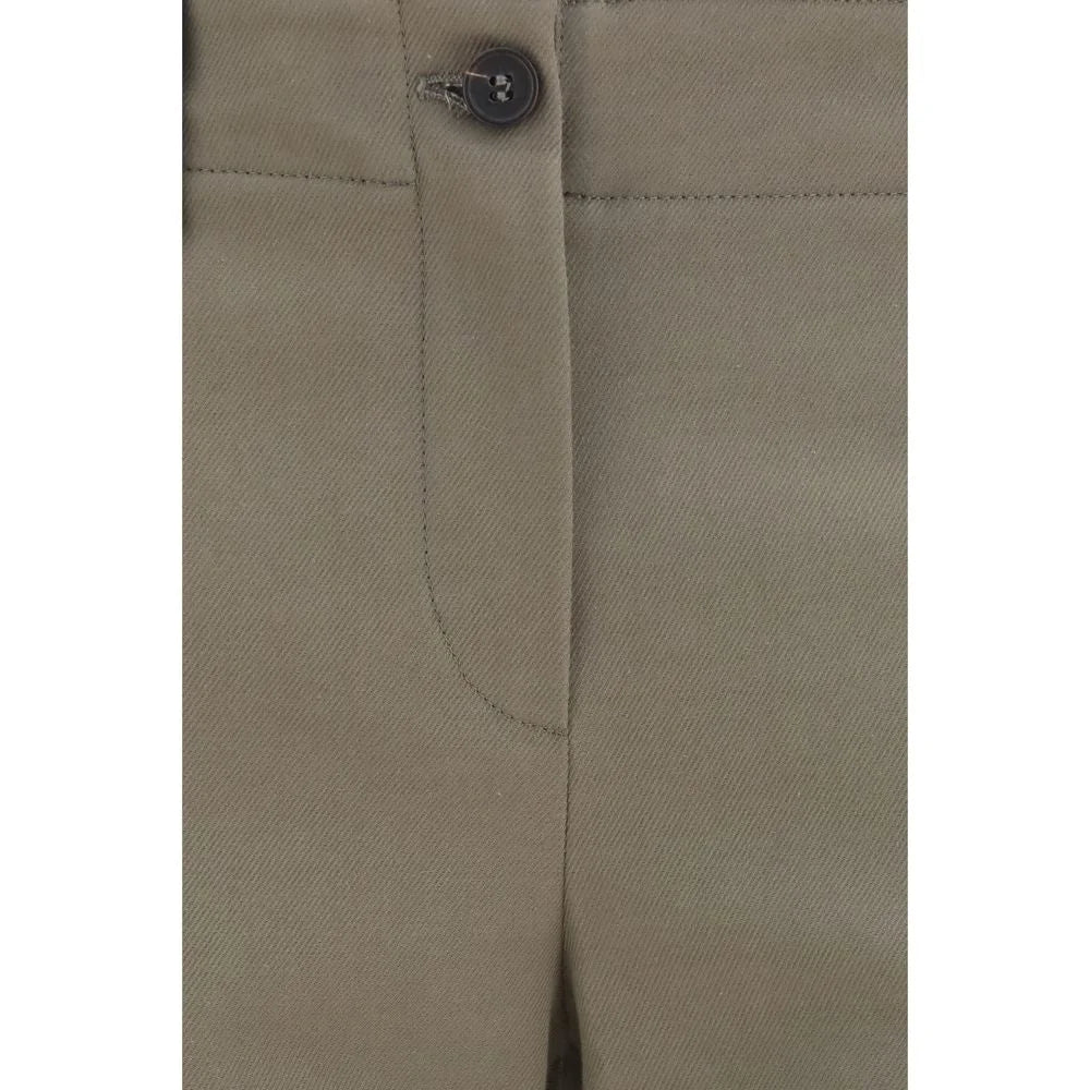 Brunello Cucinelli Brown Cotton Flared Pants - IT46|XL