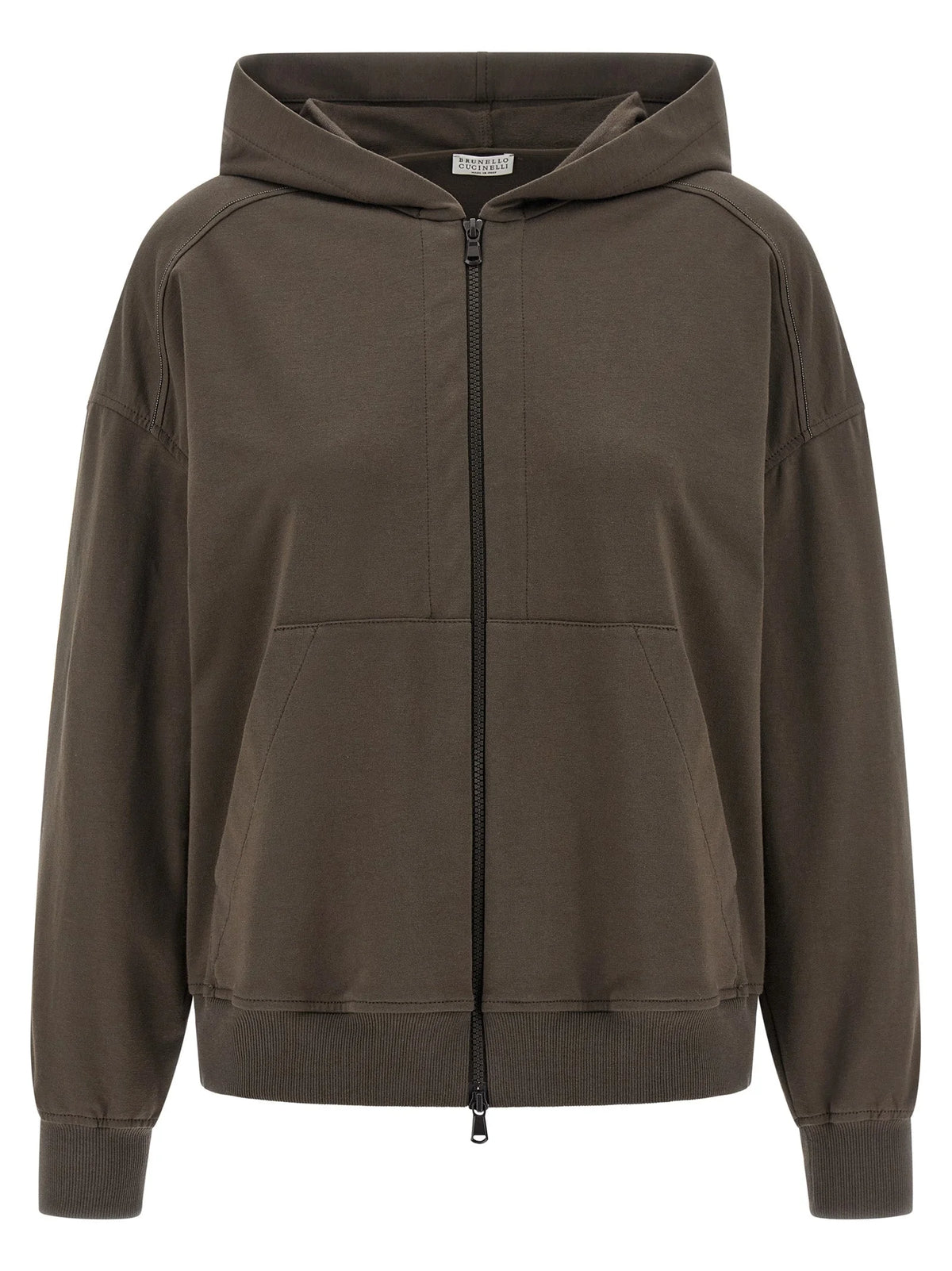 Brunello Cucinelli Brown Cotton Hoodie