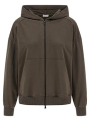 Brunello Cucinelli Brown Cotton Hoodie
