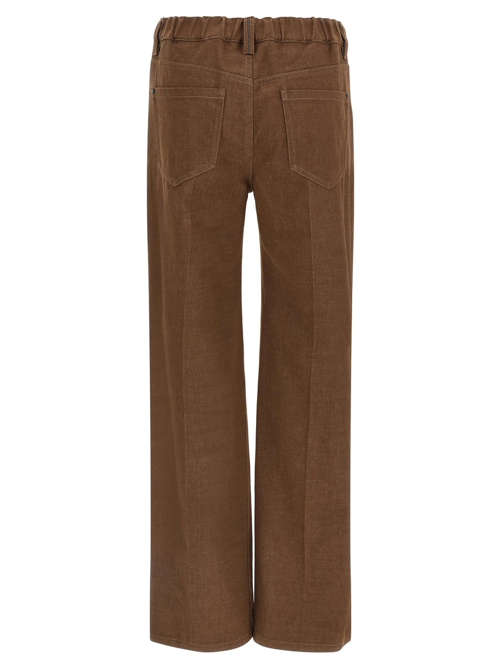 Brunello Cucinelli Brown Cotton Jeans Denim