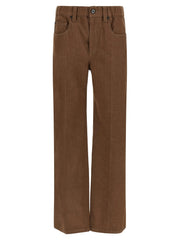 Brunello Cucinelli Brown Cotton Jeans Denim