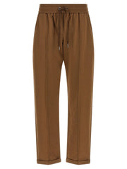 Brunello Cucinelli Brown Cotton Joggers (Workout Pants)