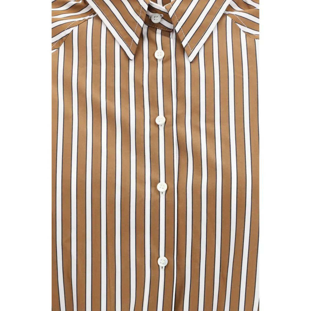 Brunello Cucinelli Brown Cotton Pattern Shirt - S