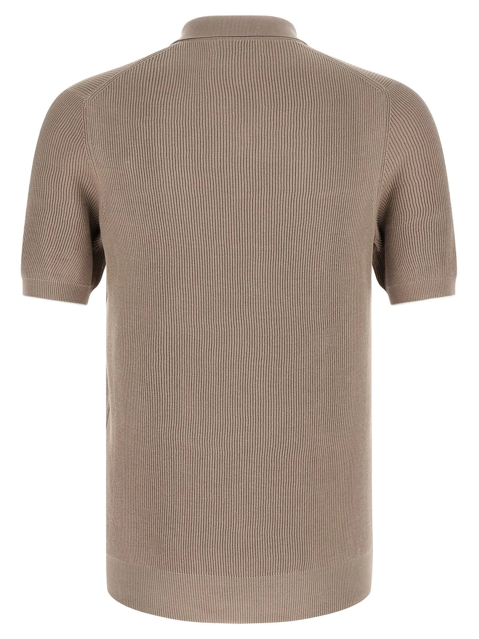 Brunello Cucinelli Brown Cotton Polo Shirt - IT46 | S