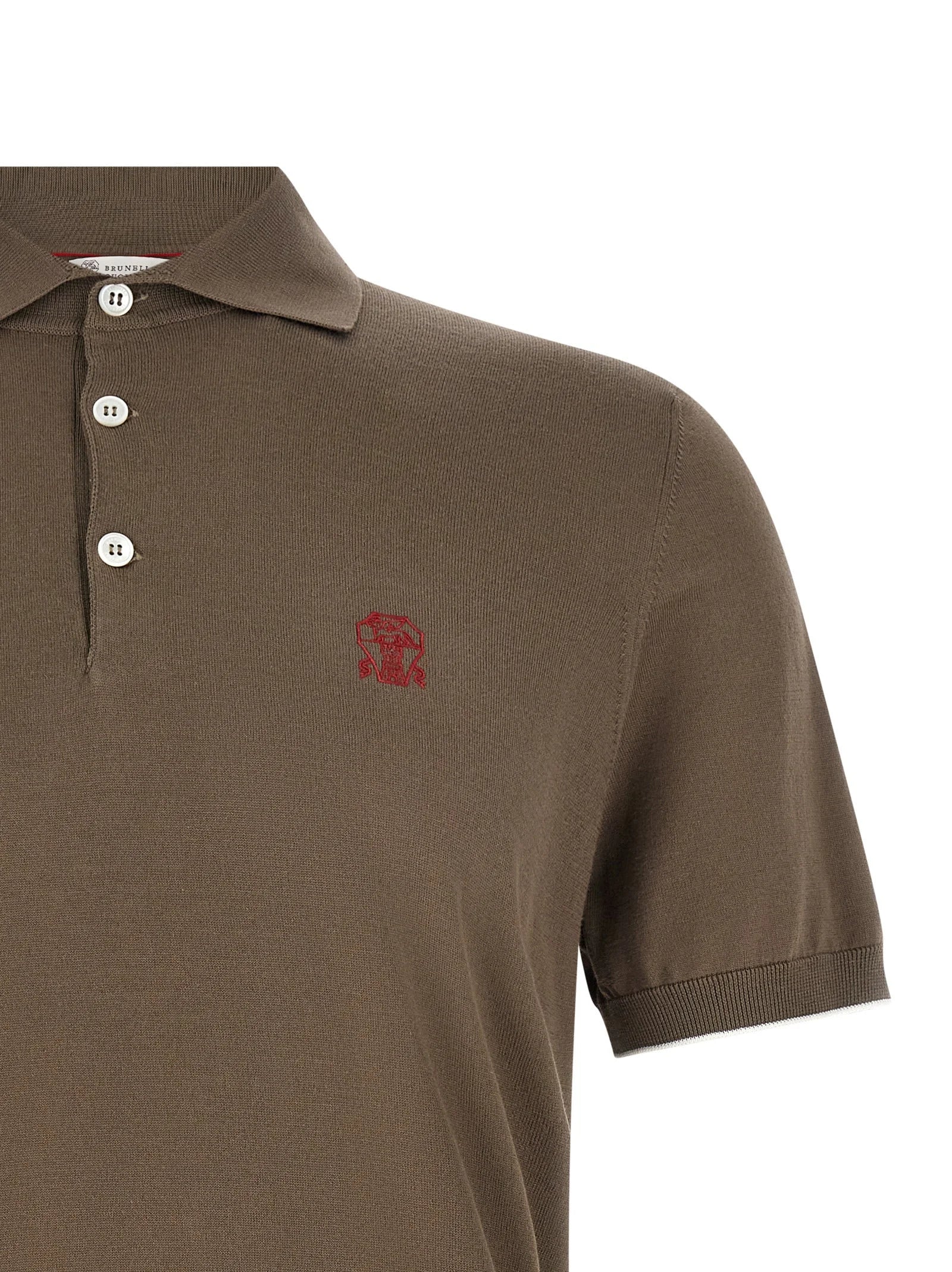 Brunello Cucinelli Brown Cotton Polo Shirt - IT50 | L