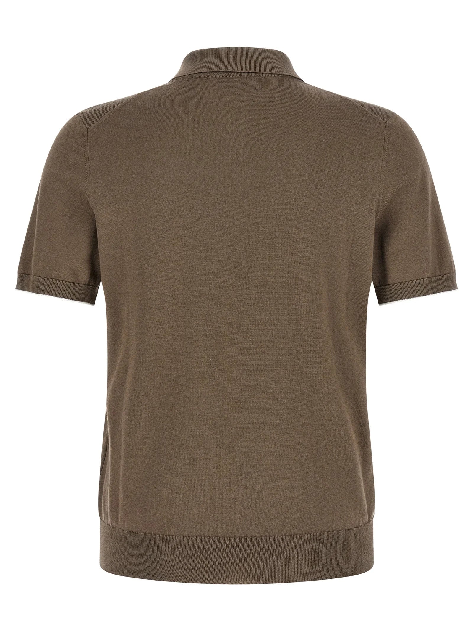 Brunello Cucinelli Brown Cotton Polo Shirt - IT50 | L