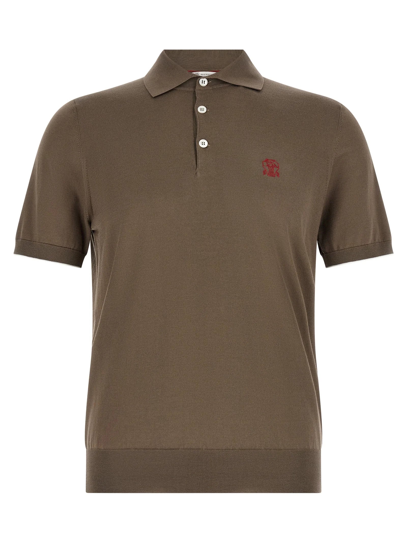 Brunello Cucinelli Brown Cotton Polo Shirt - IT50 | L