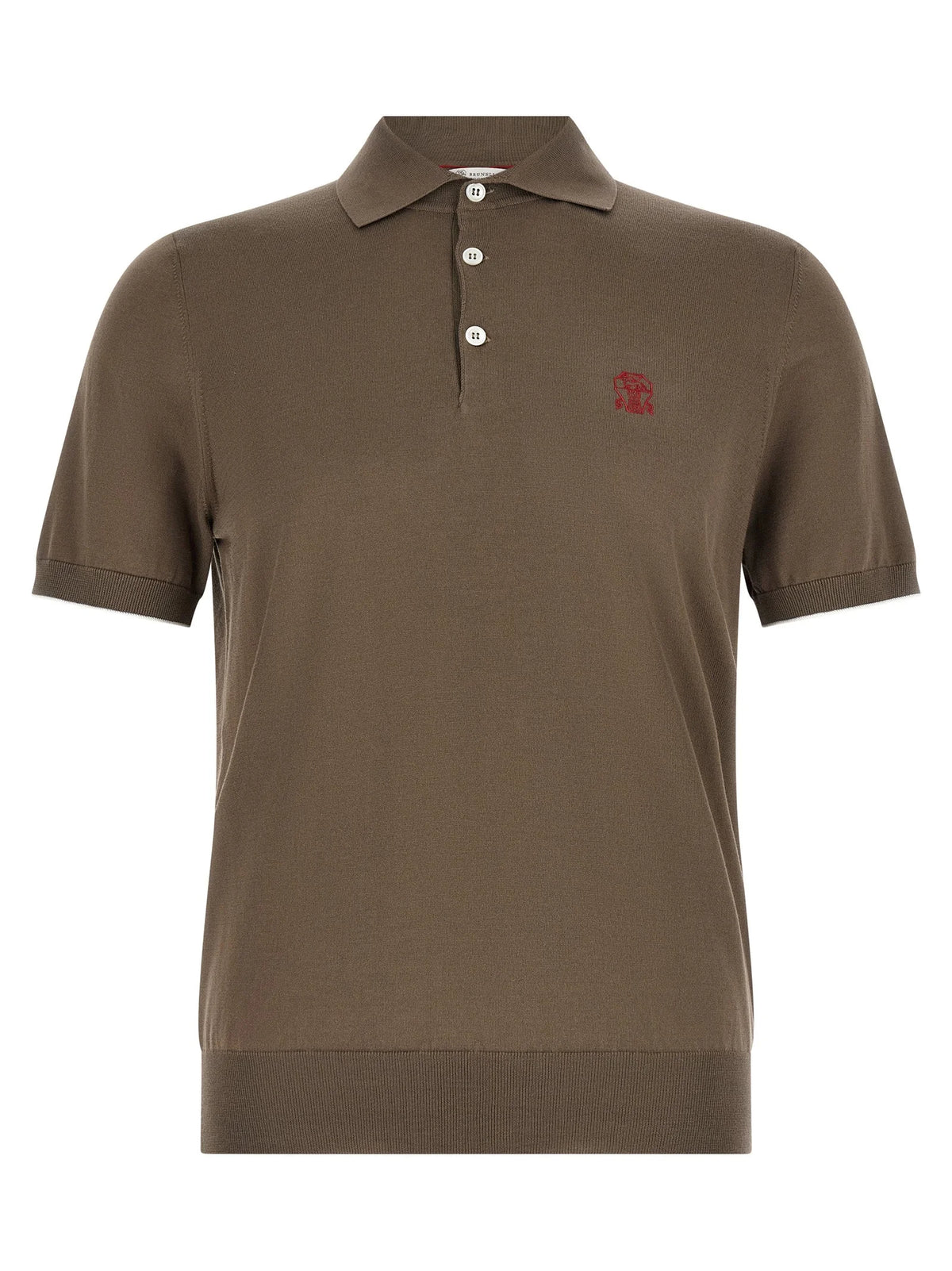 Brunello Cucinelli Brown Cotton Polo Shirt - IT50 | L